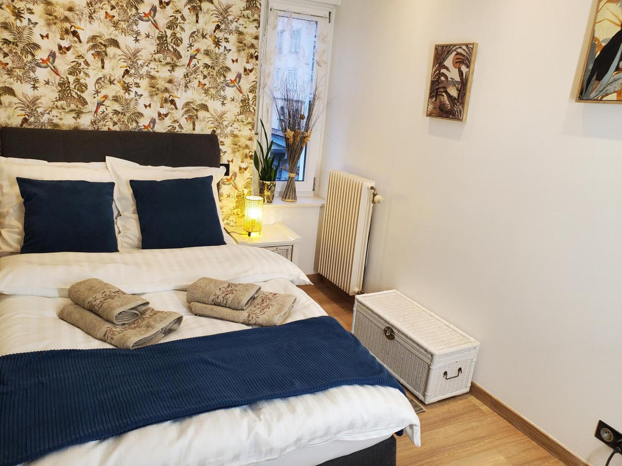 Mirka & Franck Apartment Chic 4 Stars Parking Free กอลมาร์ ภายนอก รูปภาพ